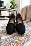 Isla Wicker Weave Texture Flat Sole Slip-On Women's Loafer Ballet Shoes - 4