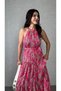 Women's Off-The-Shoulder Halterneck Patterned Single Jersey Dress - 2