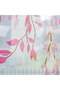 Farmhouse Window Curtains Leaf Printed Light Filtering Tulle Drapes for Kitchen Living Room Bedroom,2 Panel(Pink) - 5