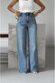 Blue Scattered Stone Wide Leg Jeans - 4