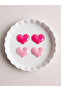 Set of 4 Heart Sequin Sparkling Side Buckles for Children and Adults