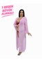 Plus Size Long Sleeve, Stone Detailed, Side Slit, Tie-Waist, Long Tulle Women's Pareo - 2