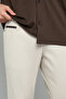 Solid Slim Fit Pants with Button Closure - 6