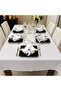 White Linen Look Tablecloth |   Stain Resistant |   Machine Washable |   Custom Size Tailoring - 2