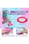 Adjustable Kids Quad Roller Skates with Flashing LED Wheels, Comfortable High-Top Support - 2