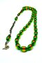 Vermeil Amber Green Prayer Beads Size 7.8X12 mm Total Length 33 cm Preferred for Daily Use and as a Gift - 4
