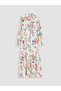 Nevavm Shirt Collar Patterned Waist-Sitting Dress with a Difference - 2