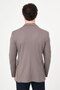 Straight Slim Fit Men's Jacket with Pocket and Snap Fasteners Mink - 41498.26Y - 5