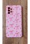 Samsung Galaxy A73 Ribbon Bow Printed Velvet Inside Silicone Phone Case - 4