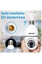 Intelligent WiFi Cradle Headcamera 2MP Smart Bulb E27 Security Camera: 360° PTZ Panoramic View - 8