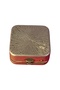 French Metal-Top Porcelain Snuffbox, Medicine Box Measuring 3.5 cm X 3.5 cm - 4