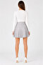 Ar66 Luna Striped Mini Skirt with Elastic Waist Gray - 2