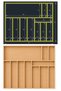 53 X 43 cm Wooden Spoon Holder Drawer Organizer Natural Wood Kitchen Organizer - 3