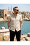 Men's Old Money Knitted Cotton Short Sleeve Shirt - 4