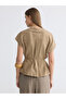 Lcw Everyday Beige Women's Shirt with Belt - 4