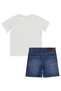 Give up Printed Shorts Set for 2-5 Years Old - White - 4