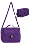 Purple Tr5 3-Piece Set Krinkil Fabric Bag + Thermal Lunch Box + Pen Holder Monkey Keychain - 2