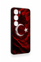 Vivo V40 Lite 5g Compatible Wolf Turkish Flag Patterned Silicone Case - 2