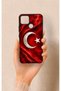 Realme C25 Compatible Turkish Flag Patterned Silicone Case