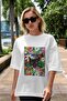 For the Sake of Cats 124 Front Cat Printed White Oversize T-Shirt 100% Cotton Unisex Cat Lover Premium Design - 5