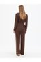 Brown Loose Fit Knitwear Trousers 50324029-Vr029 - 4