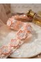 Yavruağzı Shiny Bead Embroidered Flower Ribbon 1 Meter Gift Decoration Jewelry Clasp Material