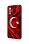 Redmi Note 10 Pro Compatible Turkish Flag Patterned Silicone Case - 3