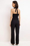 Women's Plus Size Square Neck Sleeveless 100% Cotton Linen Look Jumpsuit Relaxed Fit Woven Casual Modern - 5