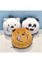 حقيبة ظهر دائرية مرخصة من We Bare Bears مع دب القطب الشمالي بقياس 21 سم - 7