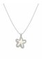316L Steel Chain Silver Color Sea Star Model Women's Necklace |   Zircon Stone Design