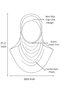 Girl's Ready-Made Headscarf Practical Combed Cotton Shawl Islamic Clothing - 7