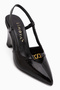 Rima Black Buckle Detailed Women's Heeled Shoes