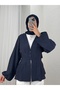 Ayperi Striped Shirt with Pencil Front - Bn4709 Navy Blue