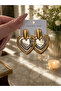 Heart Detailed Steel Earrings - 2