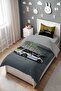 Showy Car Patterned Single Baby Kids Bedding Set - 3