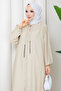 Women's Large Size Chain Detailed Side Pocket Cap - 5