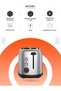 LifeStyle Golden Brown Toaster: 750W Power, 6 Browning Options, Defrost Function, Aluminum Housing, Breadcrumbs Tray, Browning Control, 75cm UK 3pin Power Cord - Black - 5
