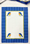 Decorative Kitchen Cotton Oven Towel with Special Pattern 35X50 cm Washable Bird - 2