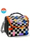 3-piece school bag set: 4-compartment school bag + insulated lunch bag + 3-compartment pencil case - 3