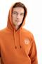 Raised 3 Thread Men's Relax Fit Kangaroo Pocket Hooded Sweatshirt K26254625701 - 2