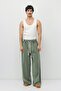 Washable super baggy sweatpants khaki - 7