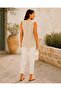 Women's Side Gathered Detailed Sleeveless Cotton Blouse - 2