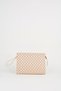 Women's Petunia Patterned Cream Lined Faux Leather Wrist Strap Portfolio Handbag and Clutch Bag - 3