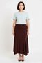 Women's Plus Size High Waist Asymmetrical Slit Flexible Knitted Maxi Skirt Relaxed Fit Casual Modern - 4