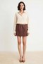 Women's A-Line Cut Mini Skirt %100 Linen Woven Plain Pattern Comfortable Casual Summer Collection Modern Stylish - 4
