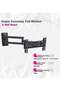 Skill Tech Full Motion Swivel TV Wall Mount Bracket for 14-43 Inch TVs - Tilt, Swivel, Extendable - 2