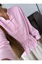 Premium Chinese Button Detailing, High Collar Tie, Pink Poplin Double Suit, Wide Leg Pants, Summer Suit - 2