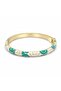 Special Series Turquoise Enamel Handcuff Bracelet