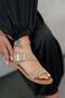 Podols Women's Genuine Suede Buckle Sandals Camel - 4