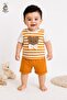 Baby Boy Shorts Set with Teddy Bear Detail, Comfortable Summer Set - 6